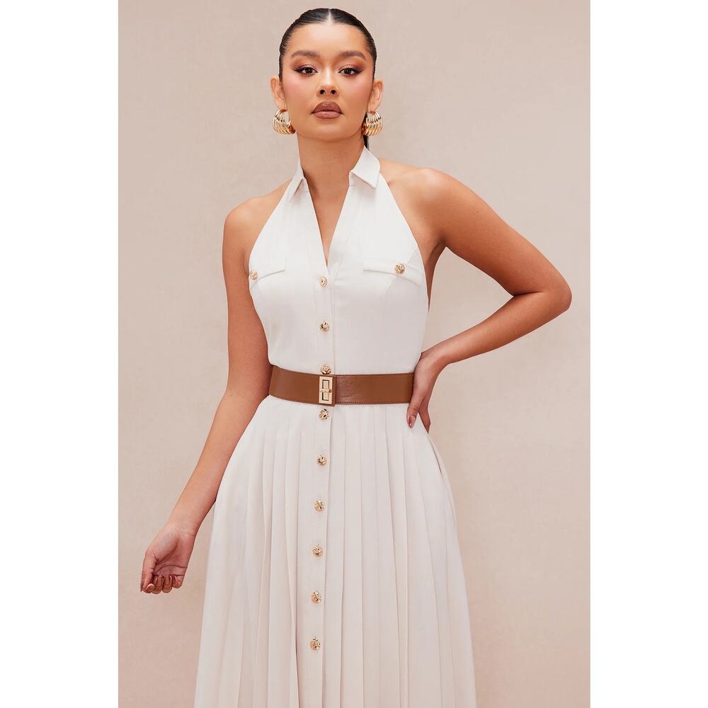 FASHIONNOVA
MAYA PLEATED MAXI
DRESS XL SIZE